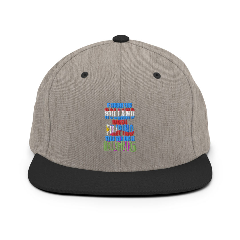 If someone from Holland married a Filipino...would their kids be halapinios Snapback Hat - Image 15