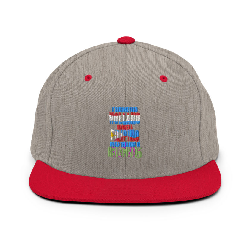 If someone from Holland married a Filipino...would their kids be halapinios Snapback Hat - Image 16