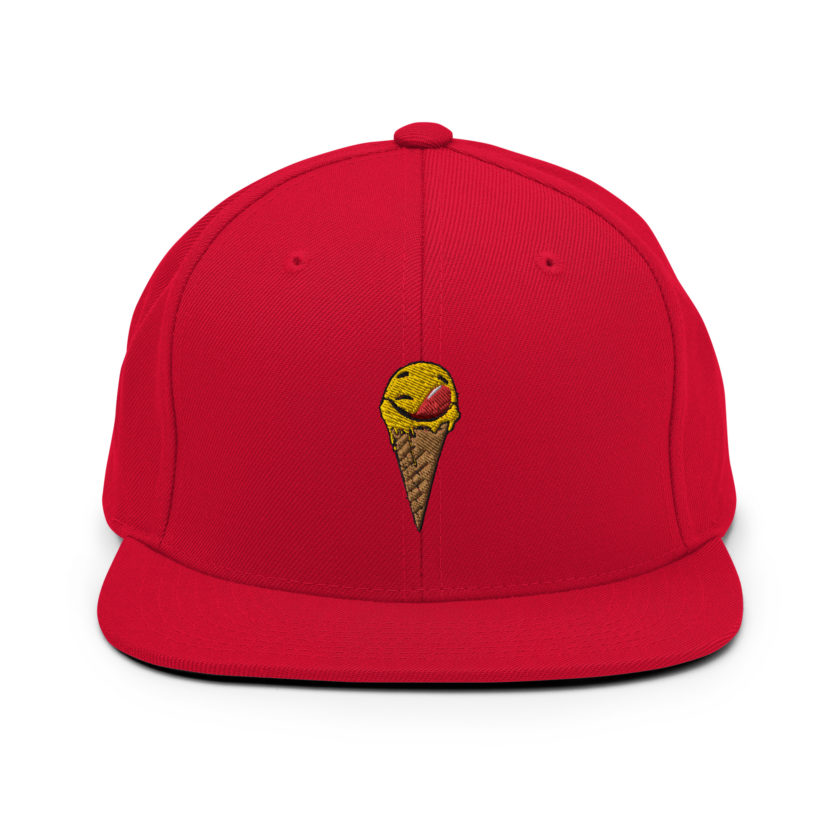 Self licking ice cream cone Snapback Hat - Image 11