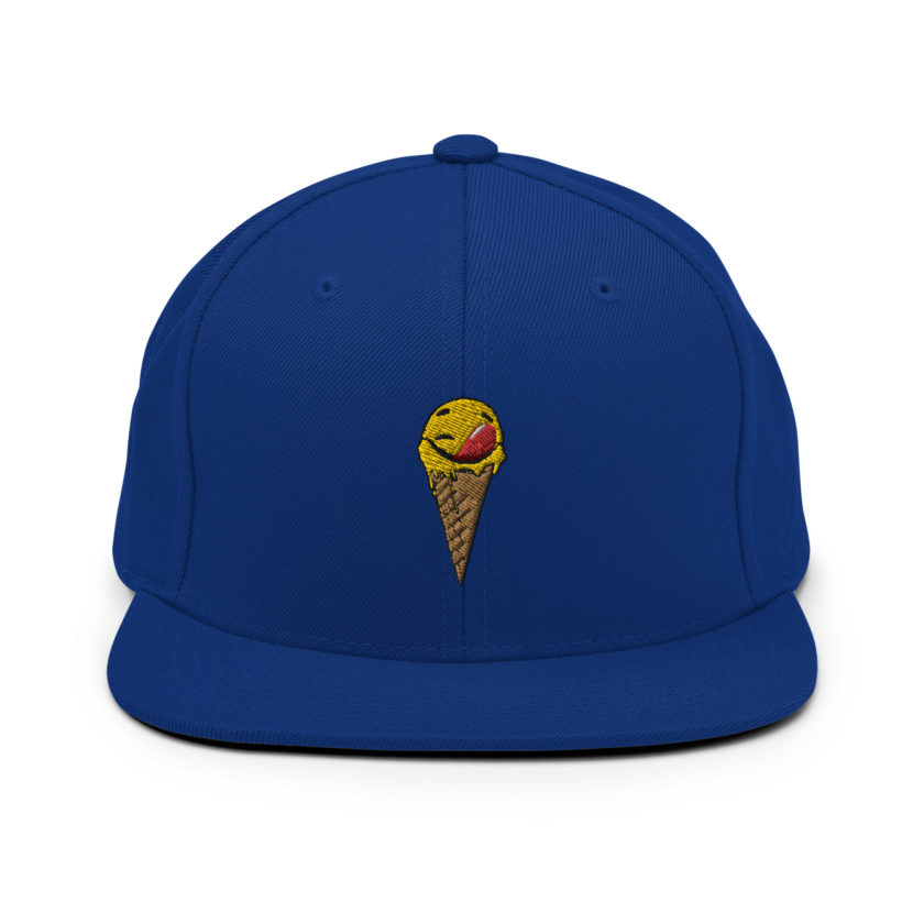 Self licking ice cream cone Snapback Hat - Image 7