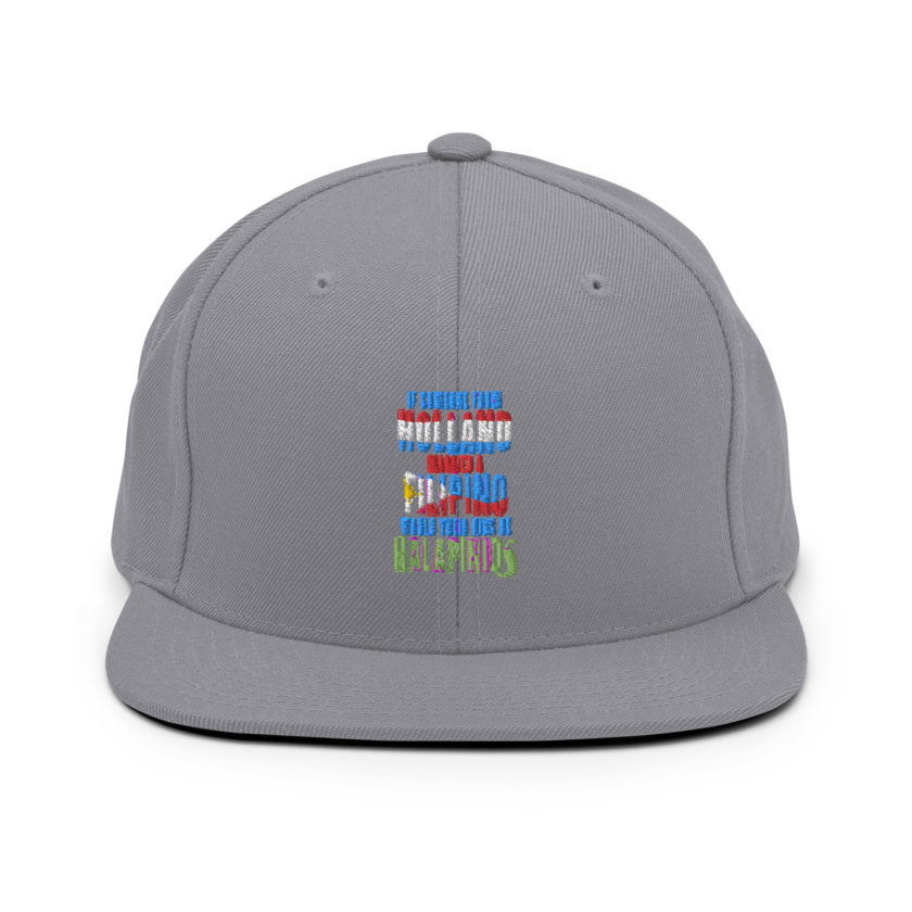 If someone from Holland married a Filipino...would their kids be halapinios Snapback Hat - Image 14