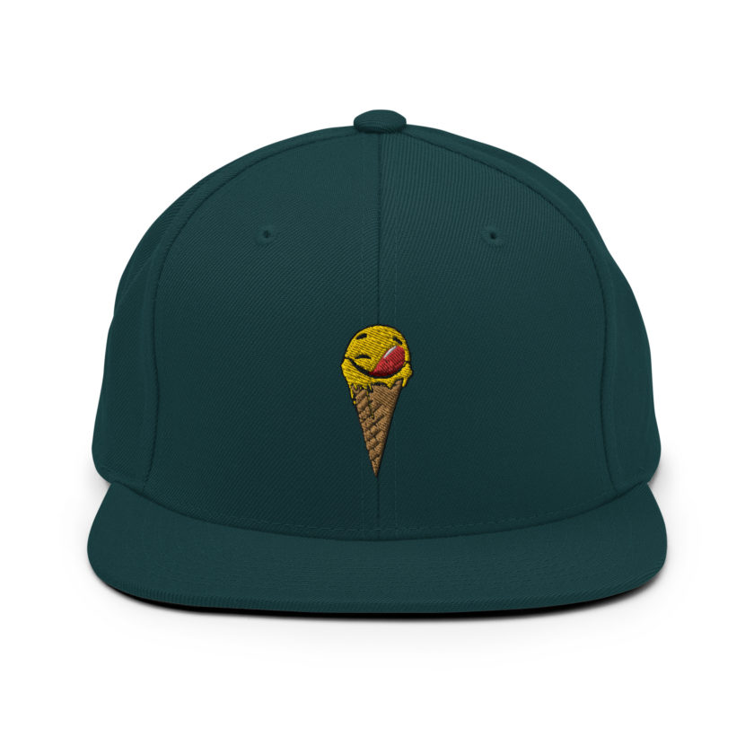 Self licking ice cream cone Snapback Hat - Image 10