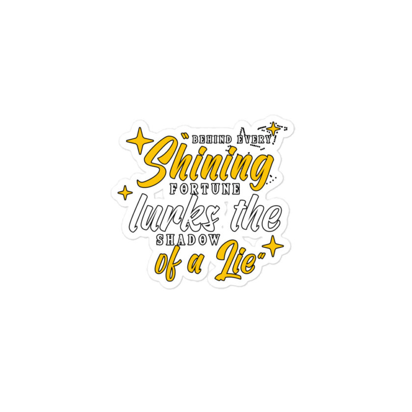 Behind every shining fortune lurks the shadow of a lie Bender Bubble-free stickers - Image 2