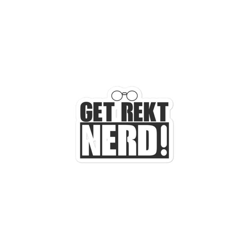 Get Wrecked Nerd! Bubble-free stickers - Image 2