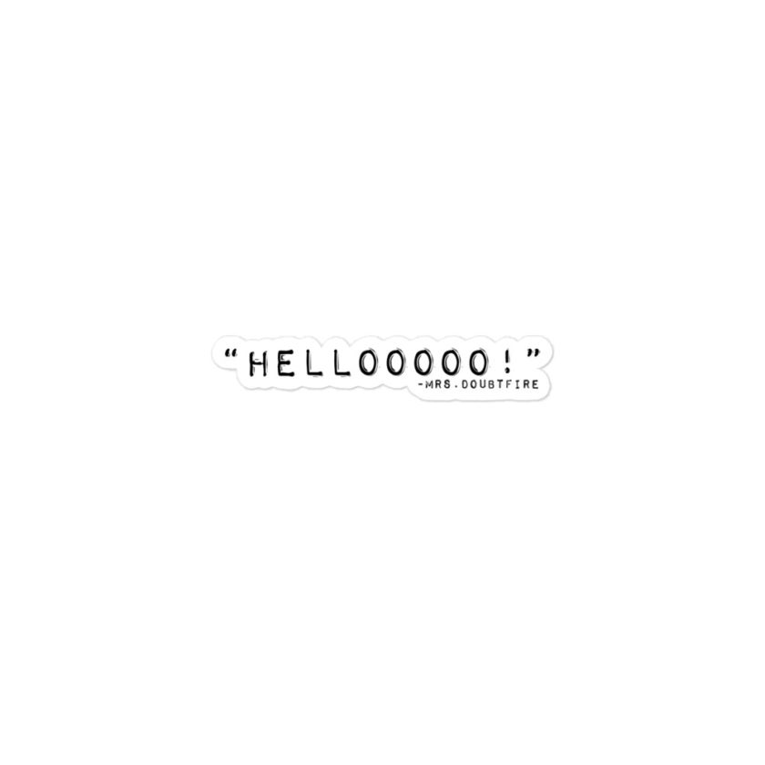 Hellooooooo - Mrs.Doubtfire Bubble-free stickers - Image 2