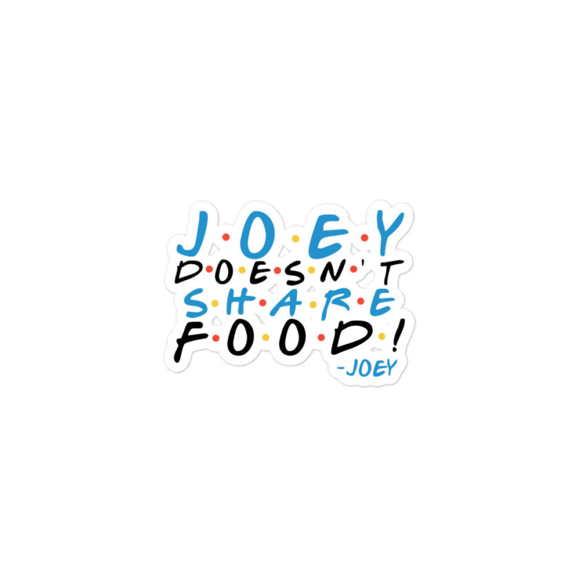 Joey doesn't share food!  Bubble-free stickers - Image 2