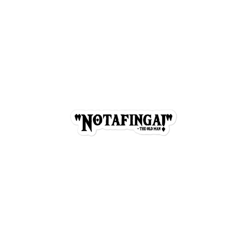 Notafinga! - The Old Man, A Christmas Story  Bubble-free stickers - Image 2
