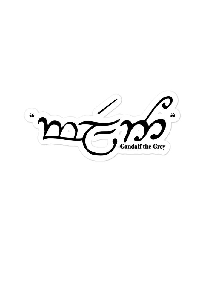 Friend - Gandalf the Grey, Lord of The Rings  Bubble-free stickers