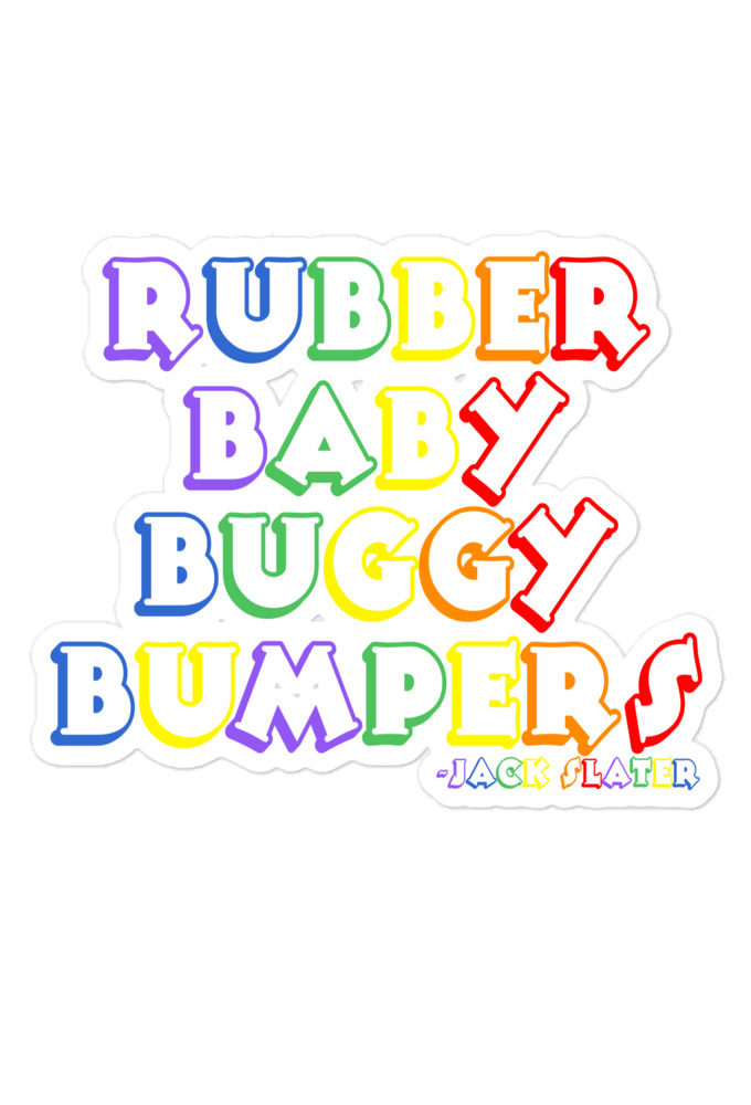 Rubber baby buggy bumpers  Bubble-free stickers
