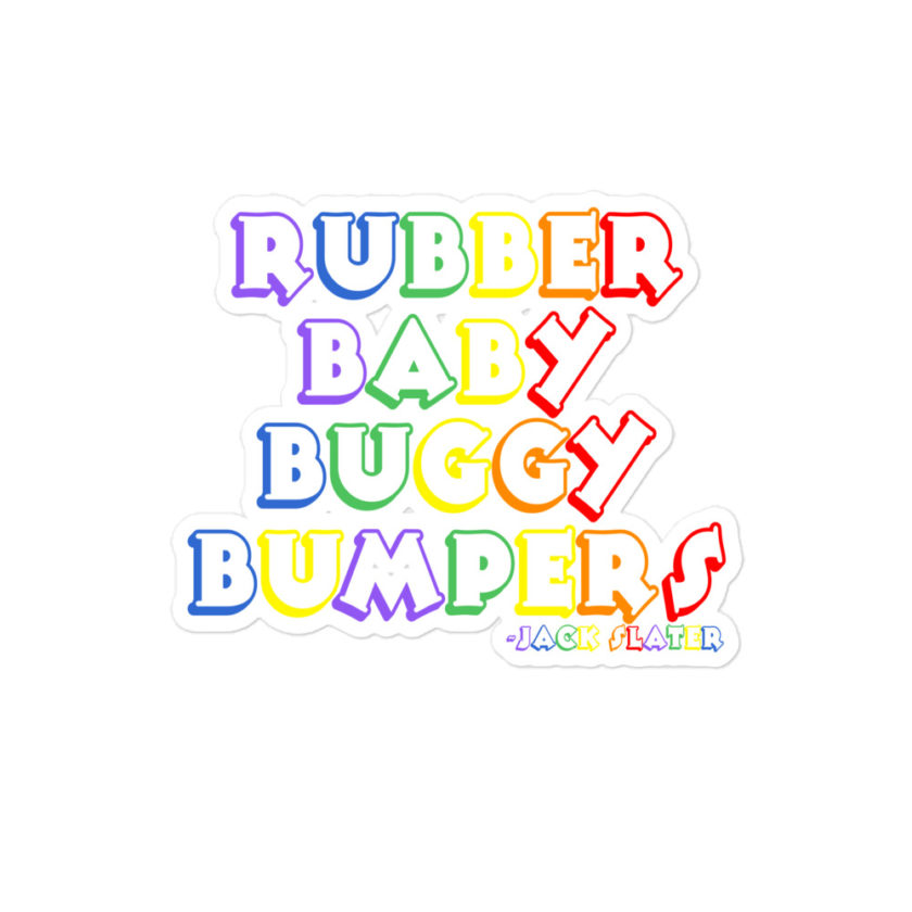 Rubber baby buggy bumpers  Bubble-free stickers