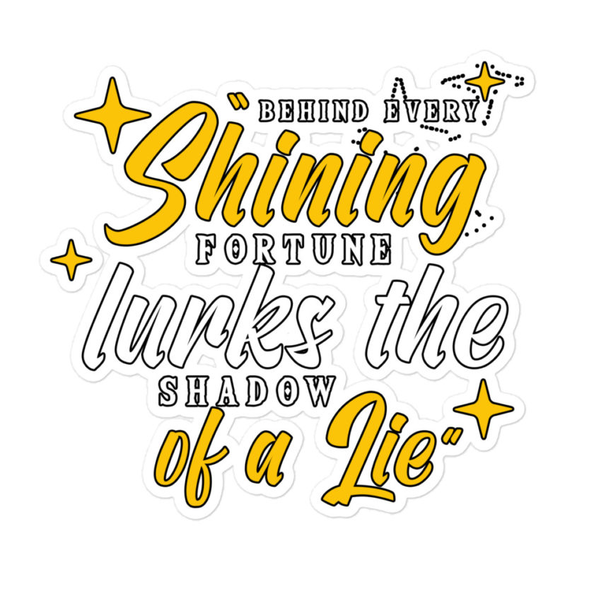 Behind every shining fortune lurks the shadow of a lie Bender Bubble-free stickers - Image 3