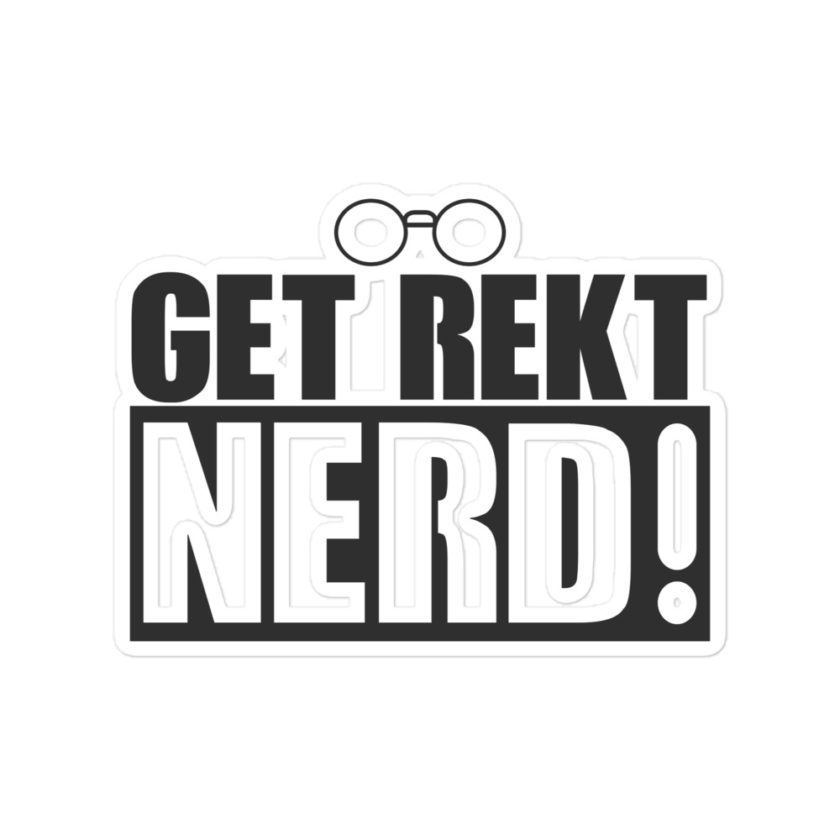 Get Wrecked Nerd! Bubble-free stickers - Image 3