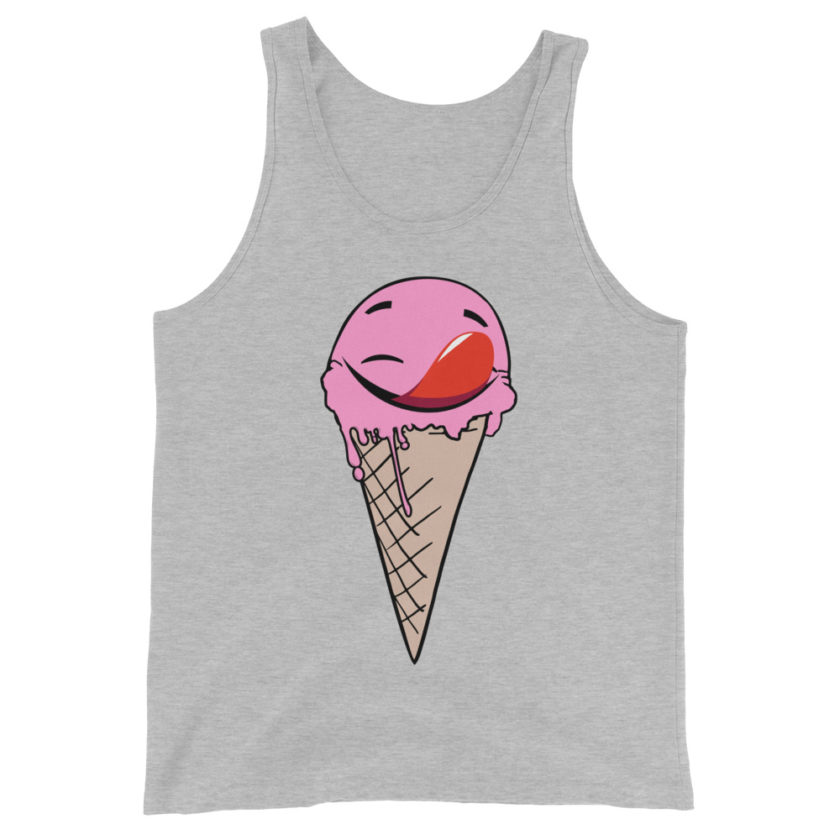 Self licking ice cream cone Unisex Tank Top - Image 8