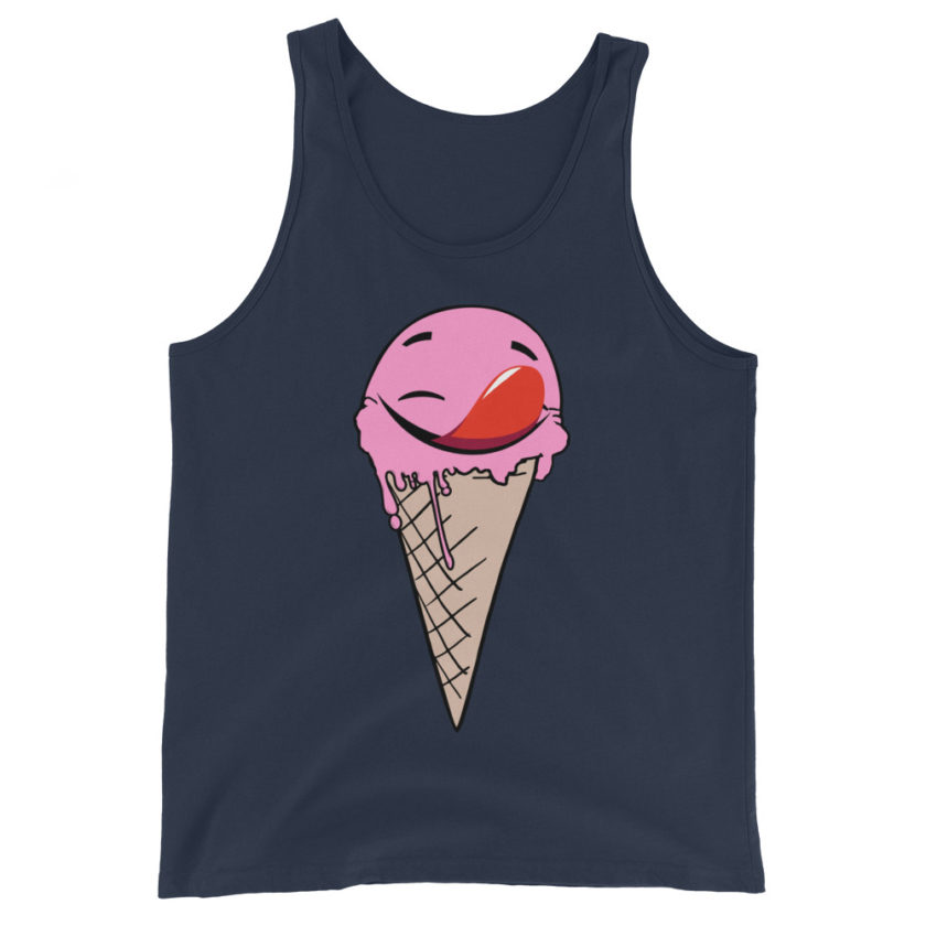 Self licking ice cream cone Unisex Tank Top - Image 3