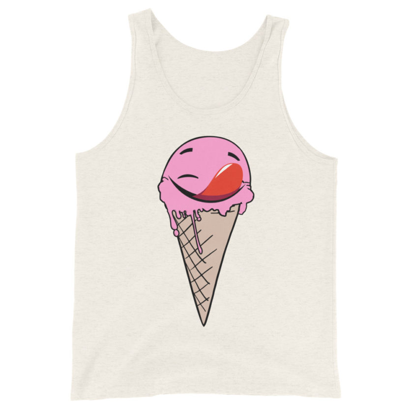 Self licking ice cream cone Unisex Tank Top - Image 9