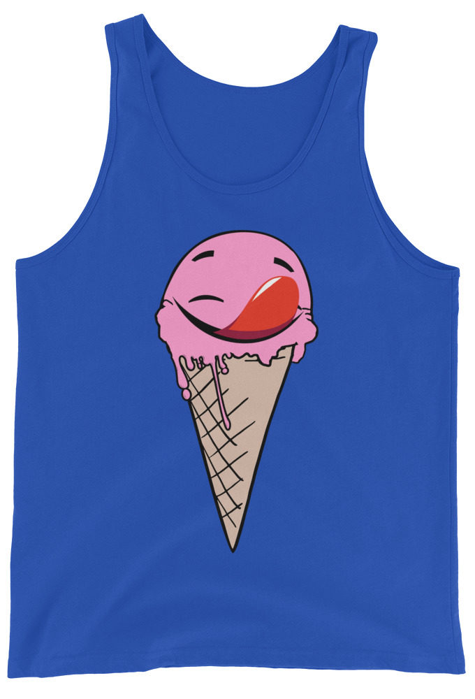 Self licking ice cream cone Unisex Tank Top