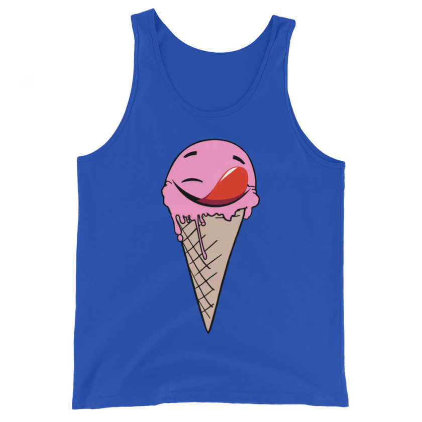 Self licking ice cream cone Unisex Tank Top