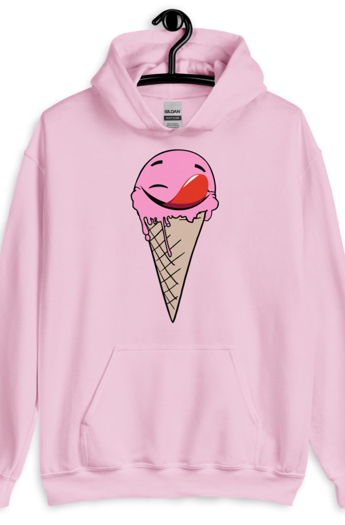 Self licking ice cream cone Unisex Hoodie