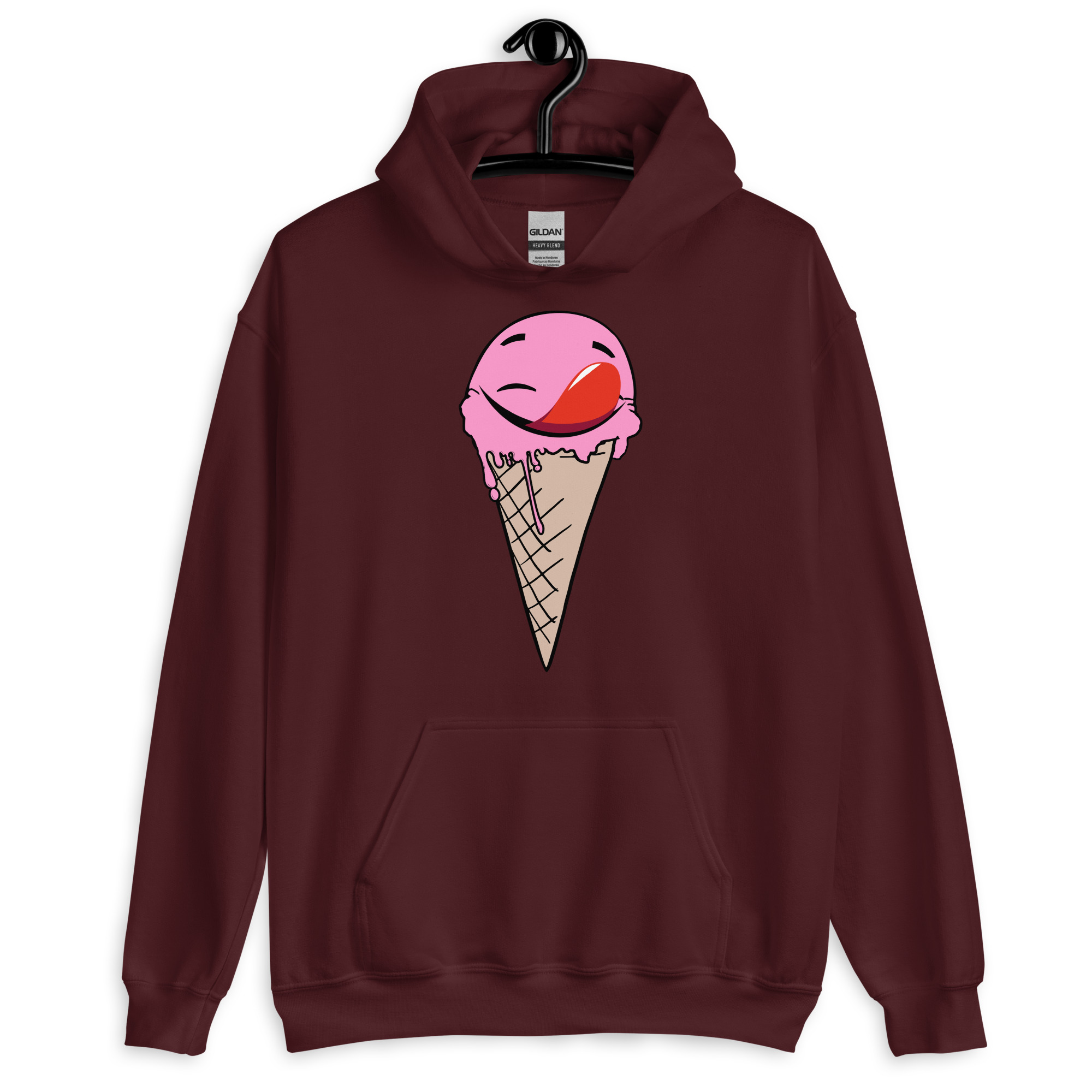 Self licking ice cream cone Unisex Hoodie - Image 4