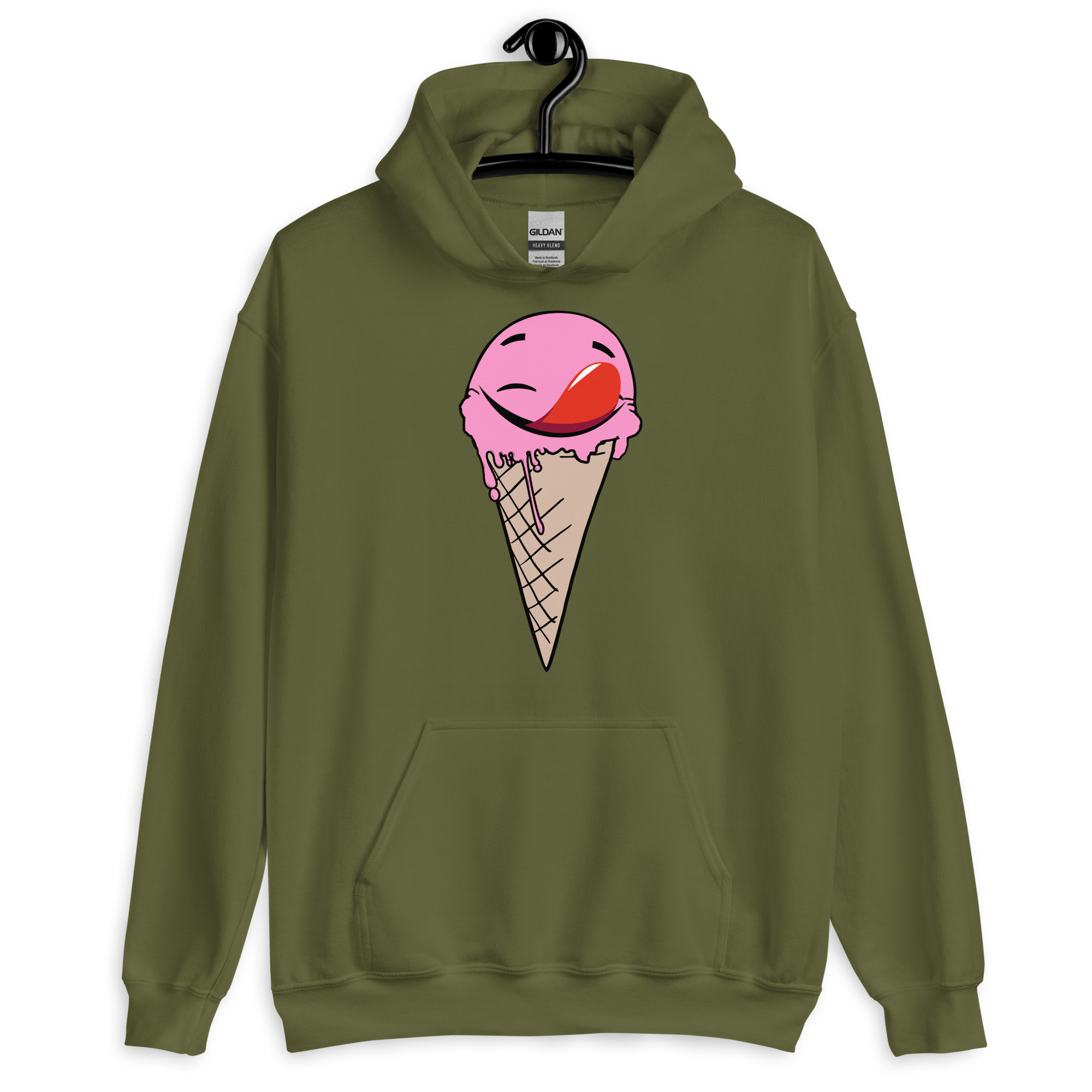 Self licking ice cream cone Unisex Hoodie - Image 8