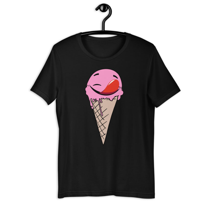 Self licking ice cream cone Unisex t-shirt - Image 2