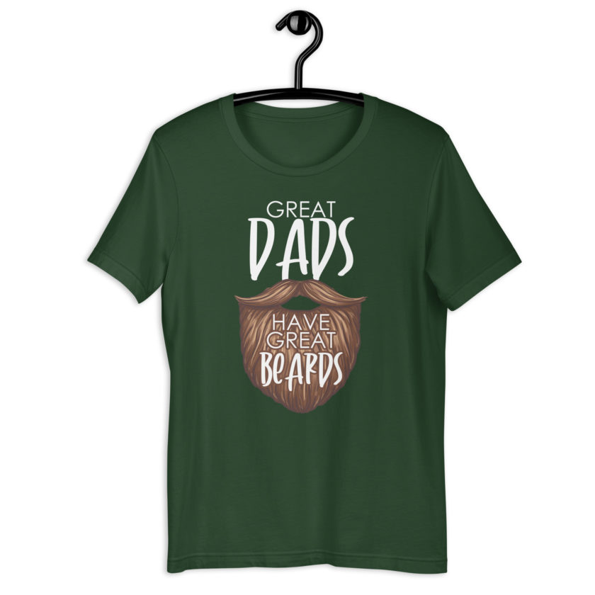 Great Dads have great beards  Unisex t-shirt - Image 5