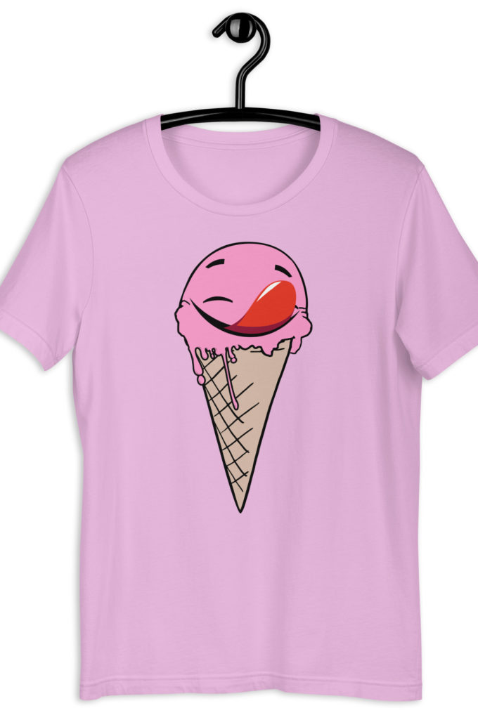 Self licking ice cream cone Unisex t-shirt