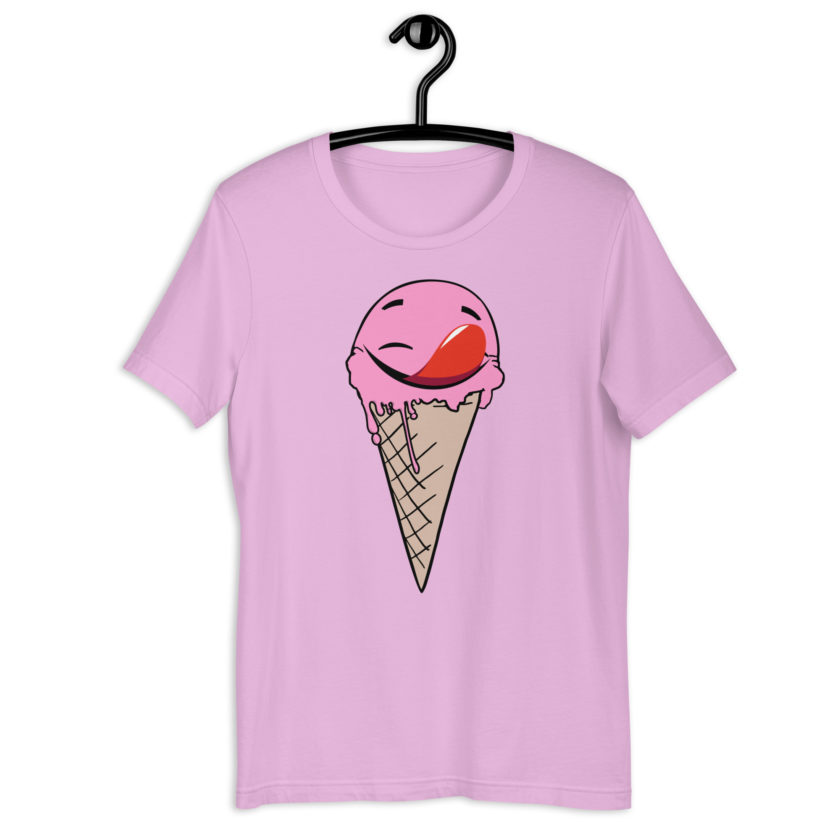 Self licking ice cream cone Unisex t-shirt