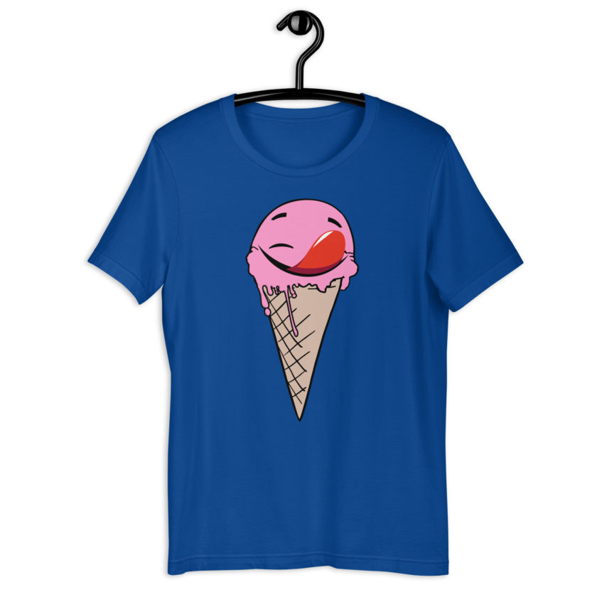 Self licking ice cream cone Unisex t-shirt - Image 4