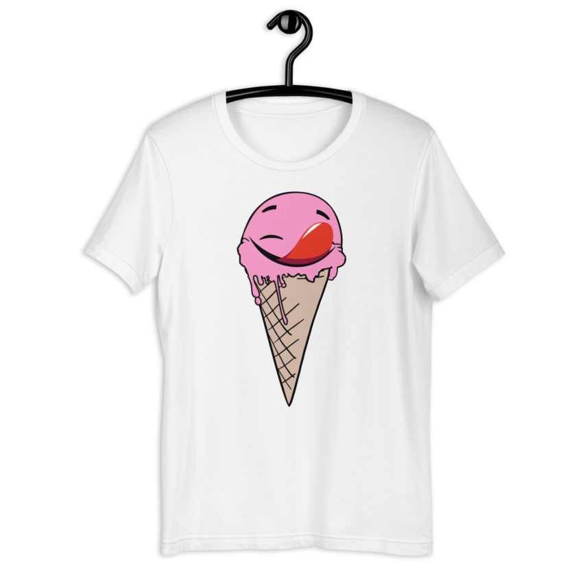 Self licking ice cream cone Unisex t-shirt - Image 11