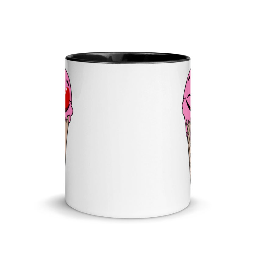 Self licking ice cream cone Mug with Color Inside - Image 3