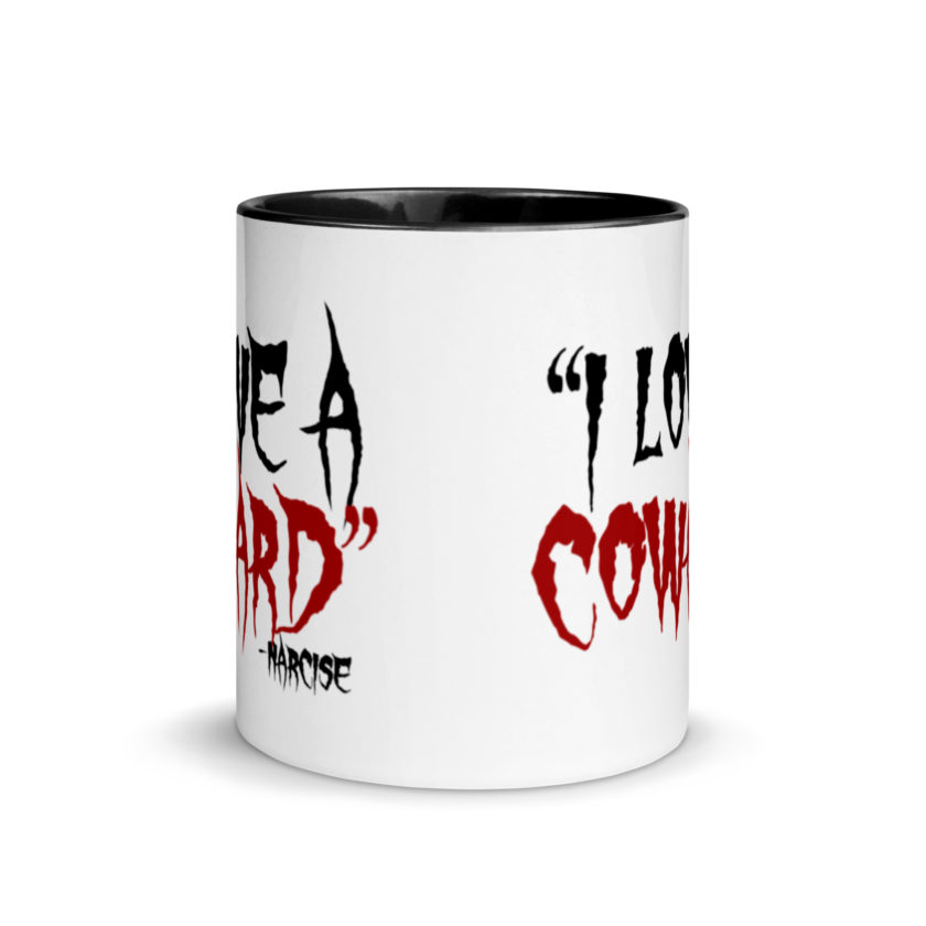I love a coward narcissist - narcise Mug with Color Inside - Image 3