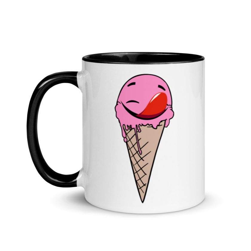 Self licking ice cream cone Mug with Color Inside - Image 4