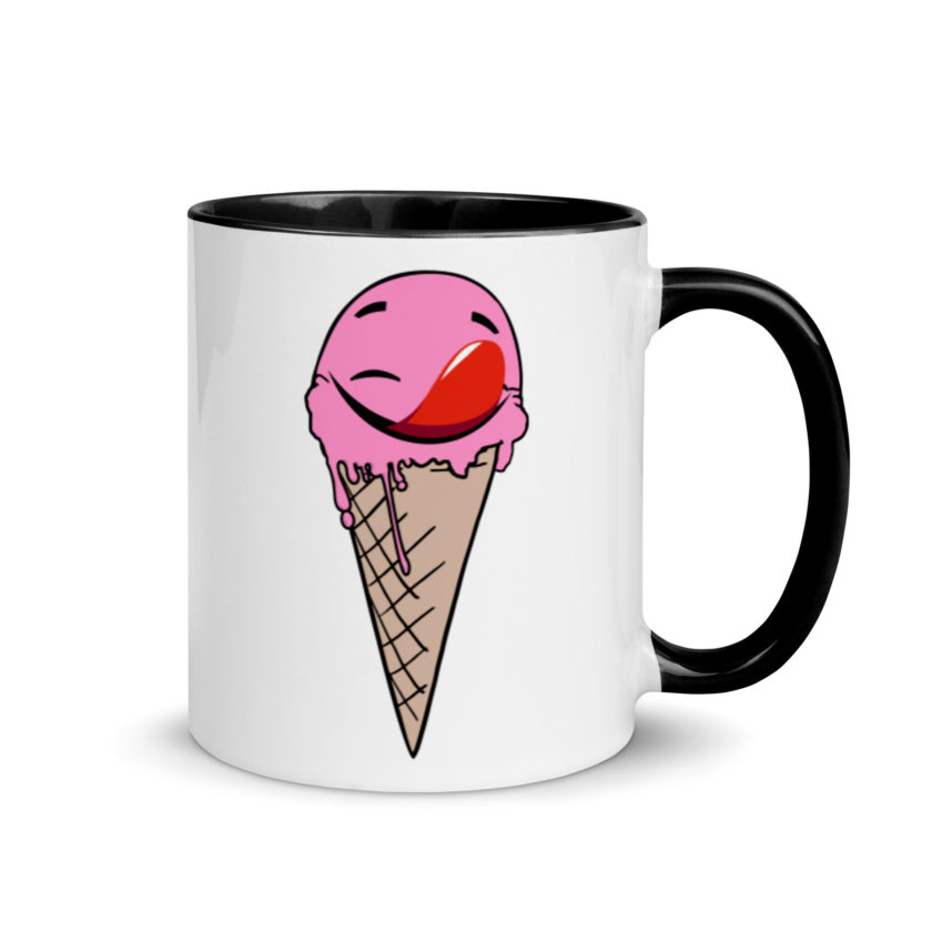 Self licking ice cream cone Mug with Color Inside - Image 2