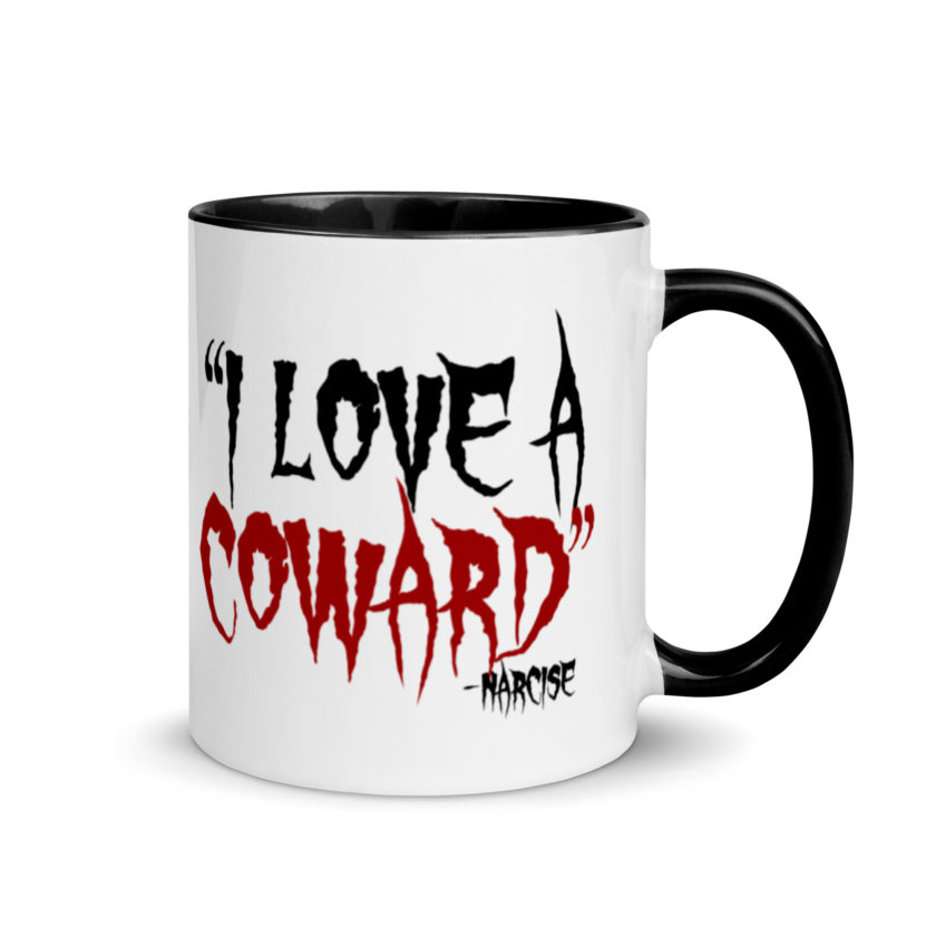 I love a coward narcissist - narcise Mug with Color Inside - Image 2