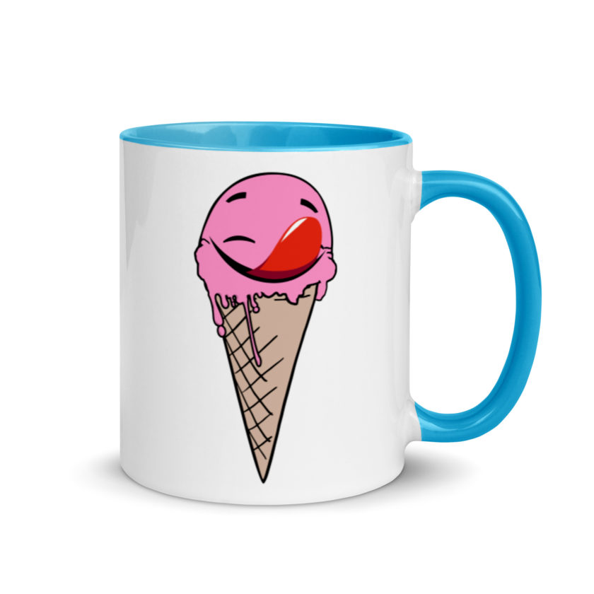 Self licking ice cream cone Mug with Color Inside - Image 11