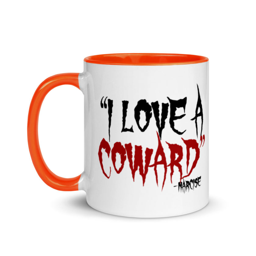 I love a coward narcissist - narcise Mug with Color Inside - Image 9