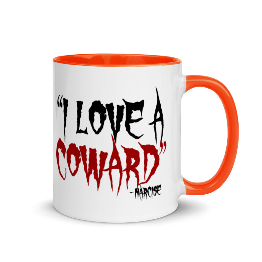 I love a coward narcissist - narcise Mug with Color Inside - Image 7
