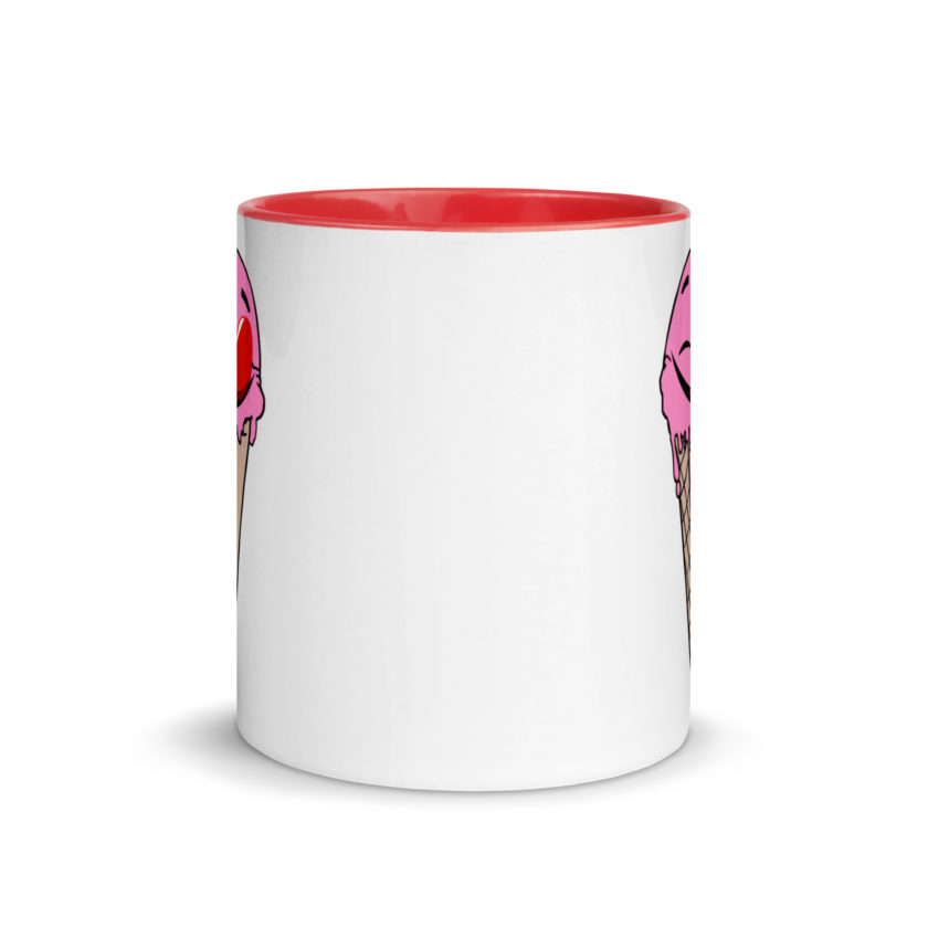 Self licking ice cream cone Mug with Color Inside - Image 6