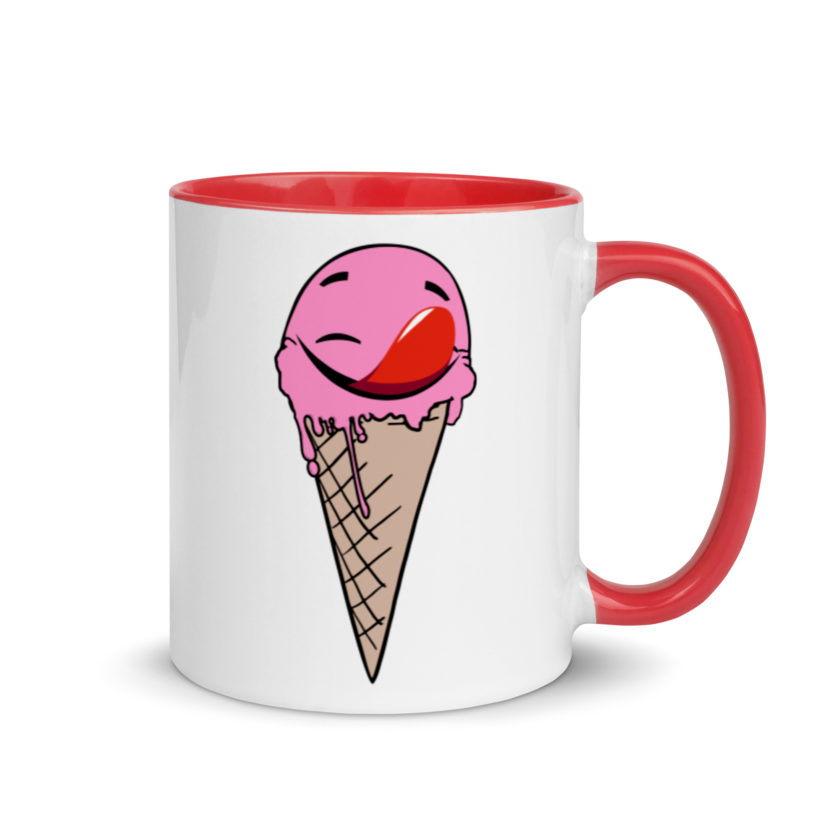 Self licking ice cream cone Mug with Color Inside - Image 5