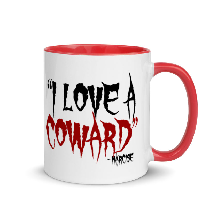 I love a coward narcissist - narcise Mug with Color Inside - Image 5