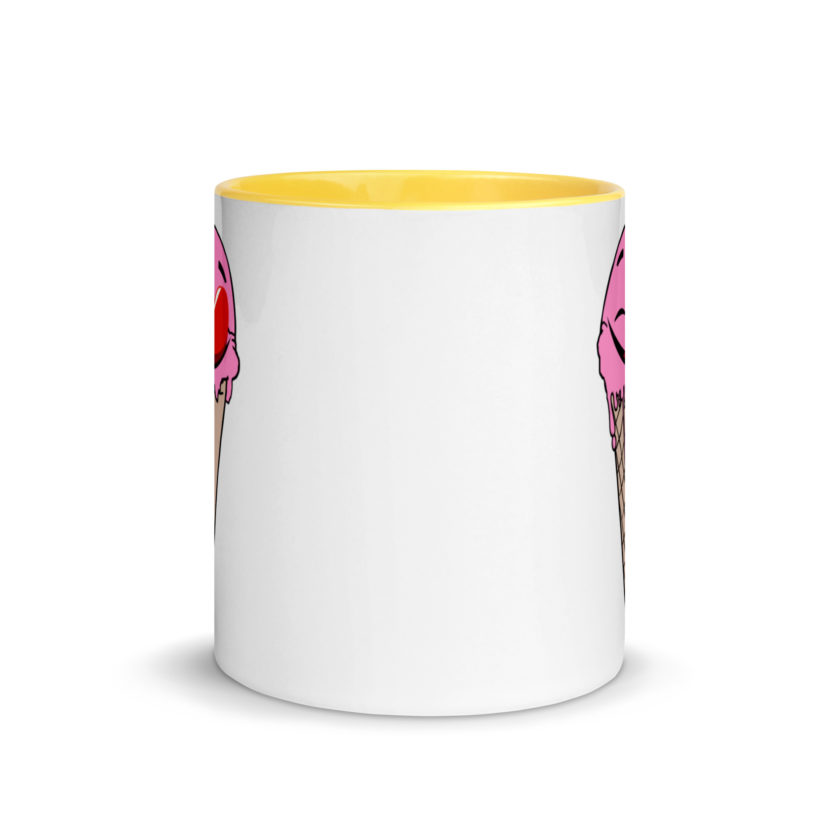 Self licking ice cream cone Mug with Color Inside - Image 17