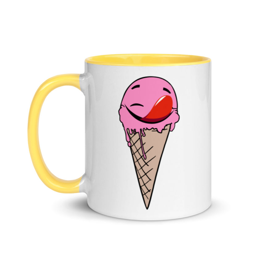 Self licking ice cream cone Mug with Color Inside - Image 18