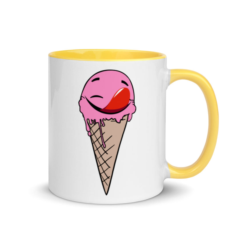 Self licking ice cream cone Mug with Color Inside - Image 16