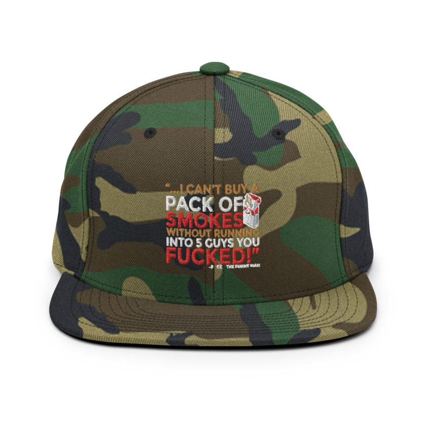 ...I cant buy a pack of smokes without running into 5 guys you fucked! Rocco, The Funny Man - The Boondock Saints Snapback Hat - Image 13