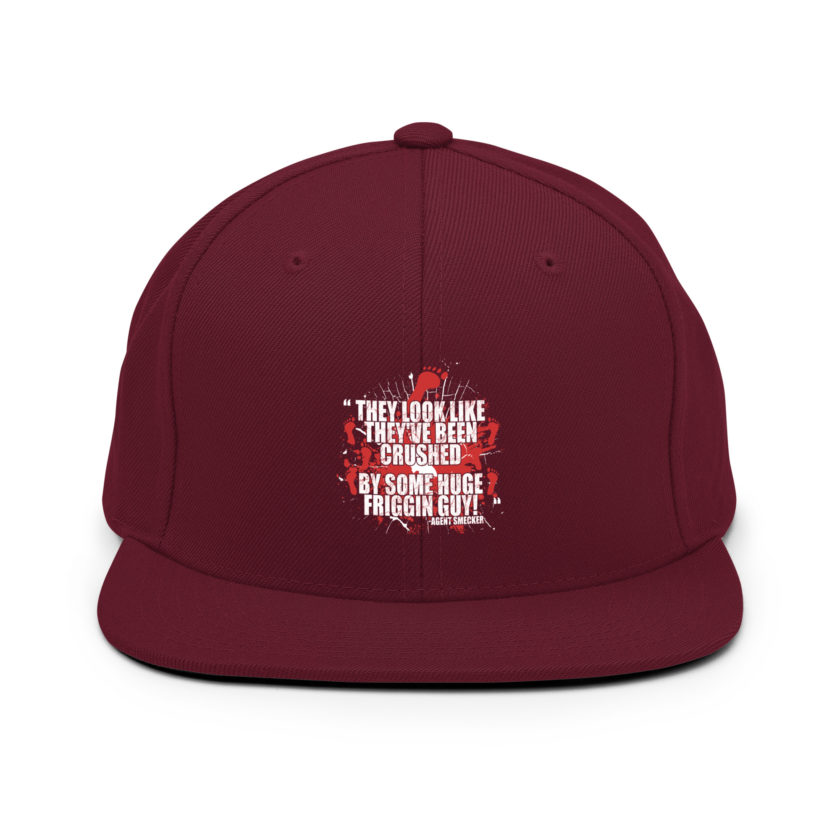 They look like they've been crushed by some huge friggin guy! Agent Smecker The Boondock Saints Snapback Hat - Image 8