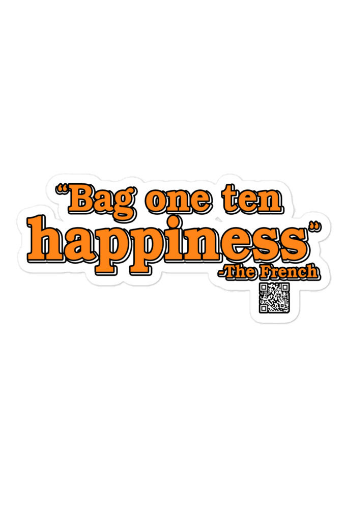 Bag One Ten Happiness - The French Bubble-free stickers