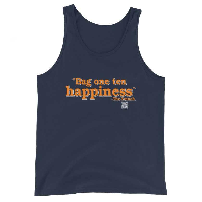 Bag One Ten Happiness - The French Unisex Tank Top - Image 3