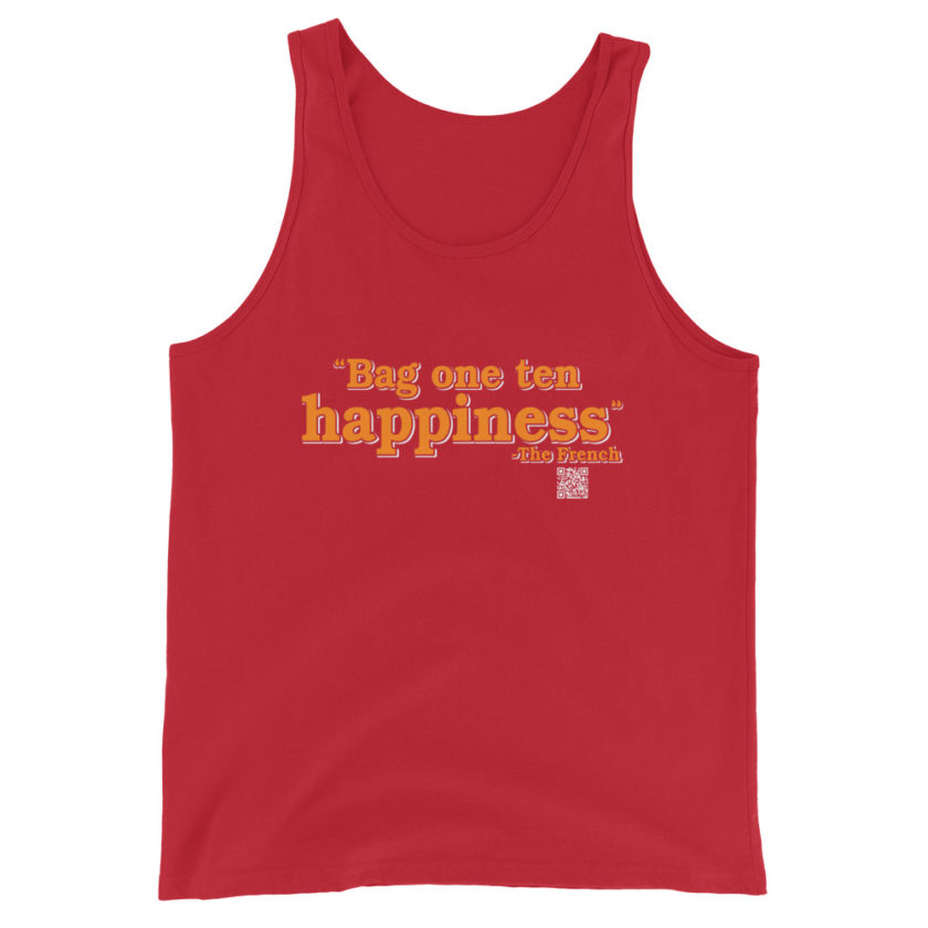 Bag One Ten Happiness - The French Unisex Tank Top - Image 4