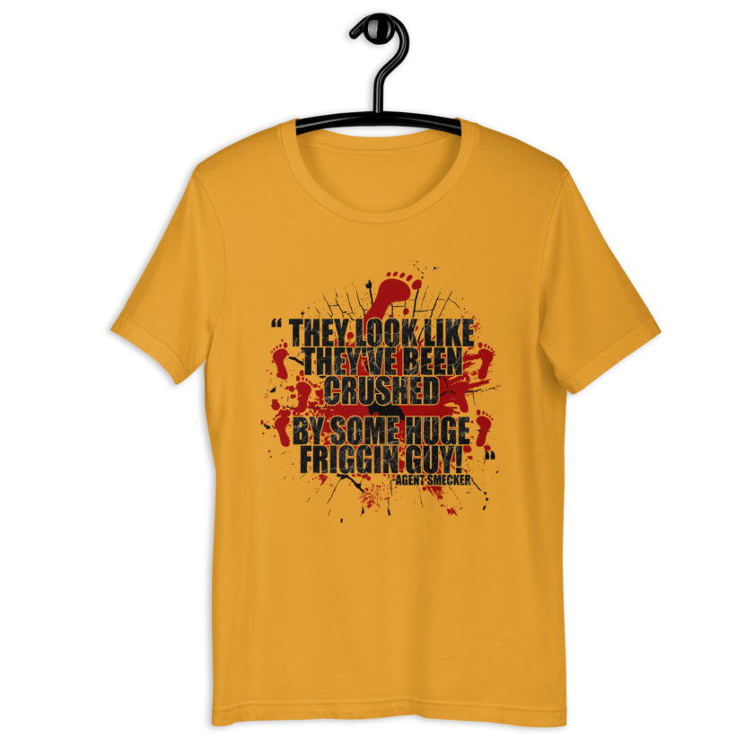 They look like they've been crushed by some huge friggin guy! Agent Smecker The Boondock Saints Unisex t-shirt - Image 4